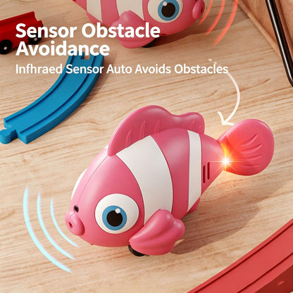 Electric Nemo Crawling Musical Clown Fish With Obstacle Sensor