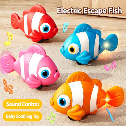 Electric Nemo Crawling Musical Clown Fish With Obstacle Sensor