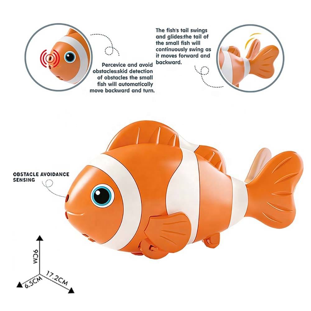 Electric Nemo Crawling Musical Clown Fish With Obstacle Sensor