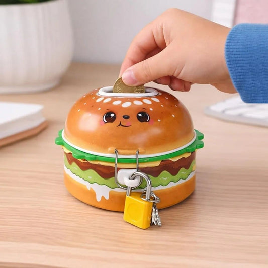 Cute Burger Coin Money Box