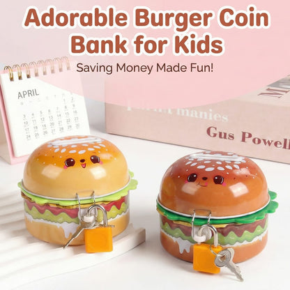 Cute Burger Coin Money Box