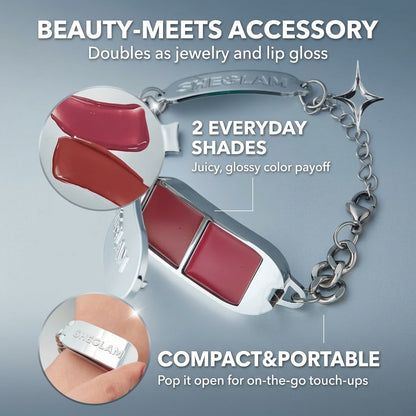 SheGlam Lip Link Lipgloss Duo Bracelet Palatte
