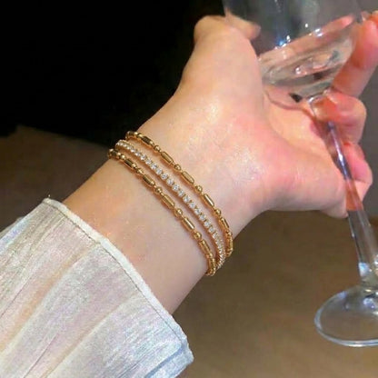Triple Chain Stainless Steel Bracelet