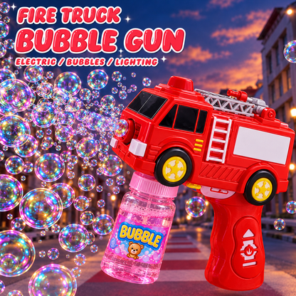 Fire Truck Bubble Gun