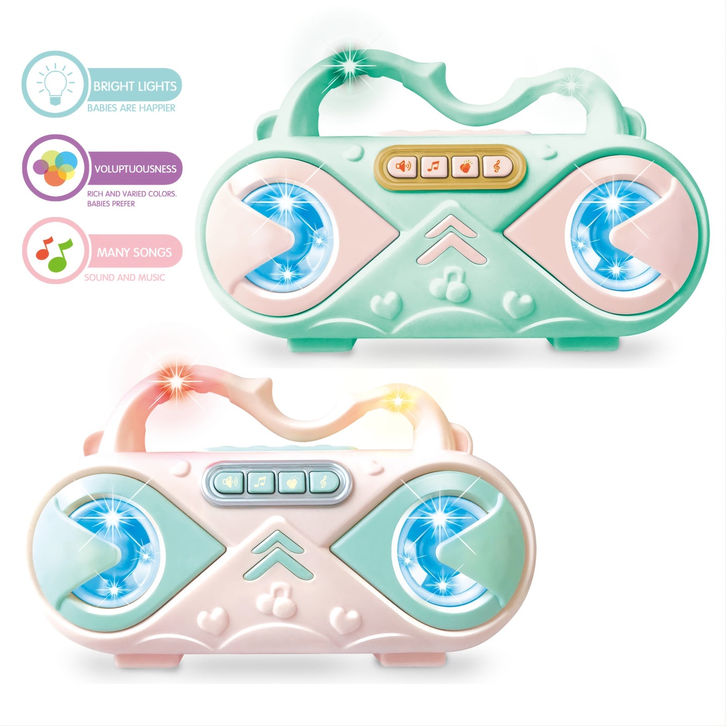 Musical Radio Player For Kids With Lights