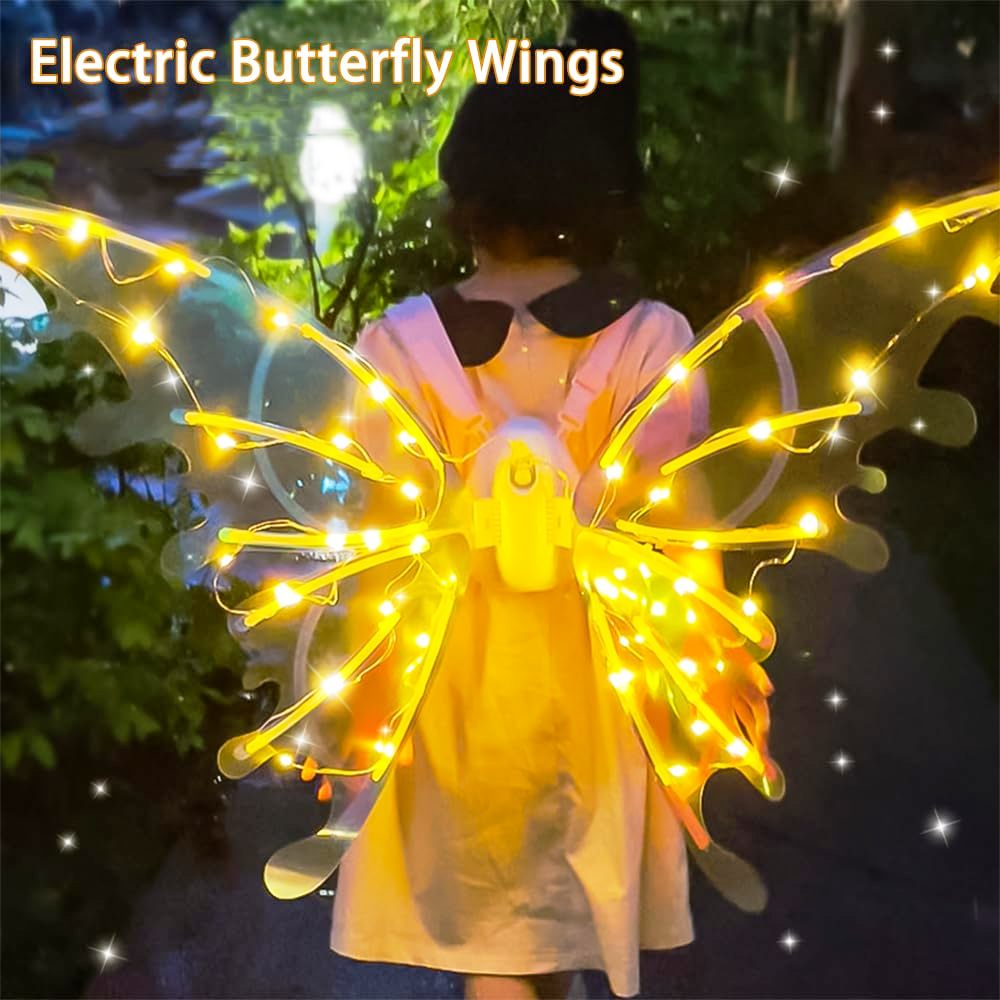 Big Size Electric Butterfly Fairy Wings With Music and Lights