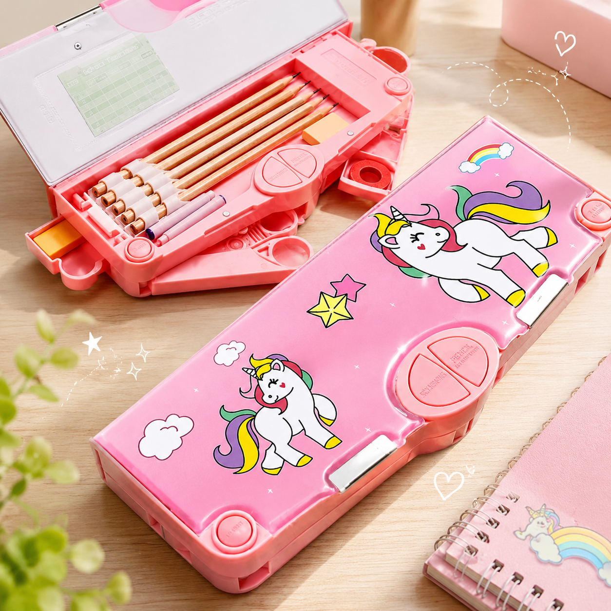 Avengers & Princess Multifunctional Pencil Box With Stationery