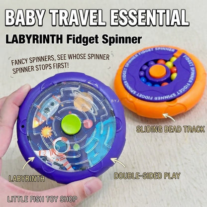 Double Sided Maze Beads Game Spinner