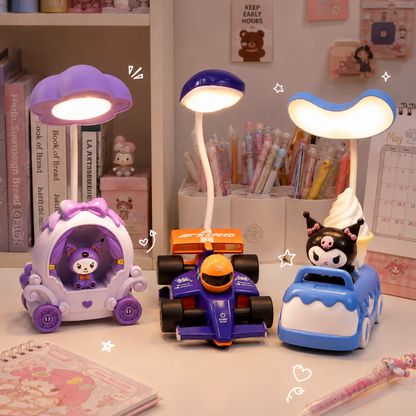 Kuromi and Boys F1 Car Study Lamps