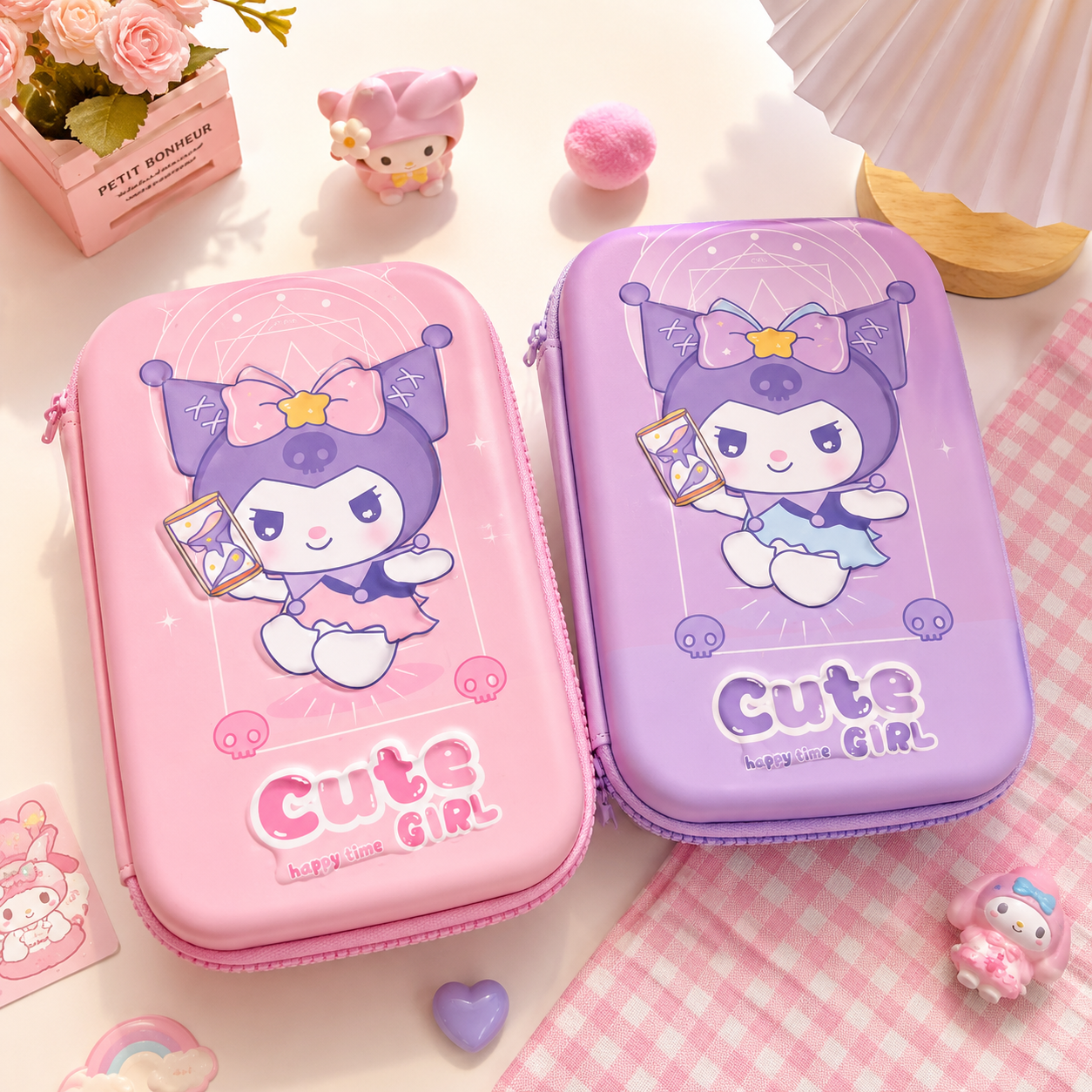 Kuromi Big Size Hard Case 3D Stationery Organizer | Pencil Pouch