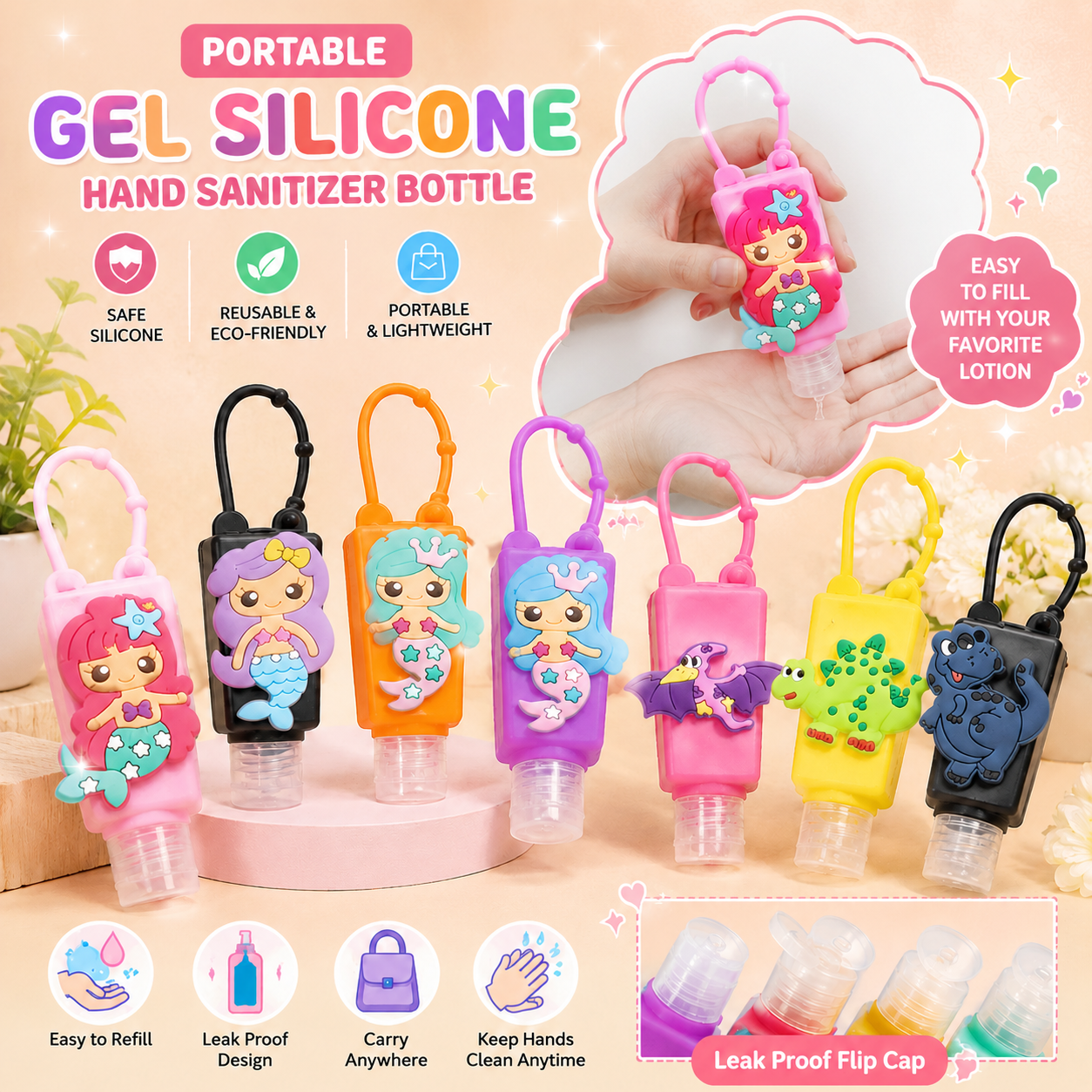 Empty Sanitizer and Lotion Refill Bottles