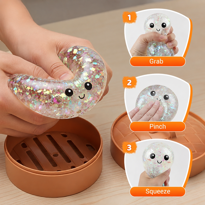 Viral Glitter Orbeez Squishy Dumpling