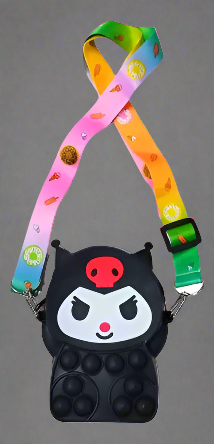 Sanrio Kuromi Popit Cross Body Bag For Kids