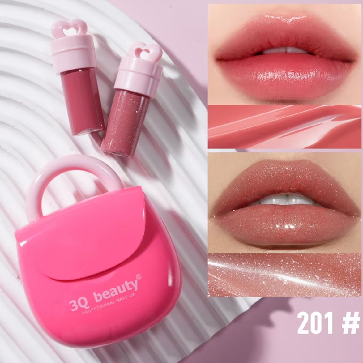 Korean Bag Lip Gloss Pack Of 2 Lipstick