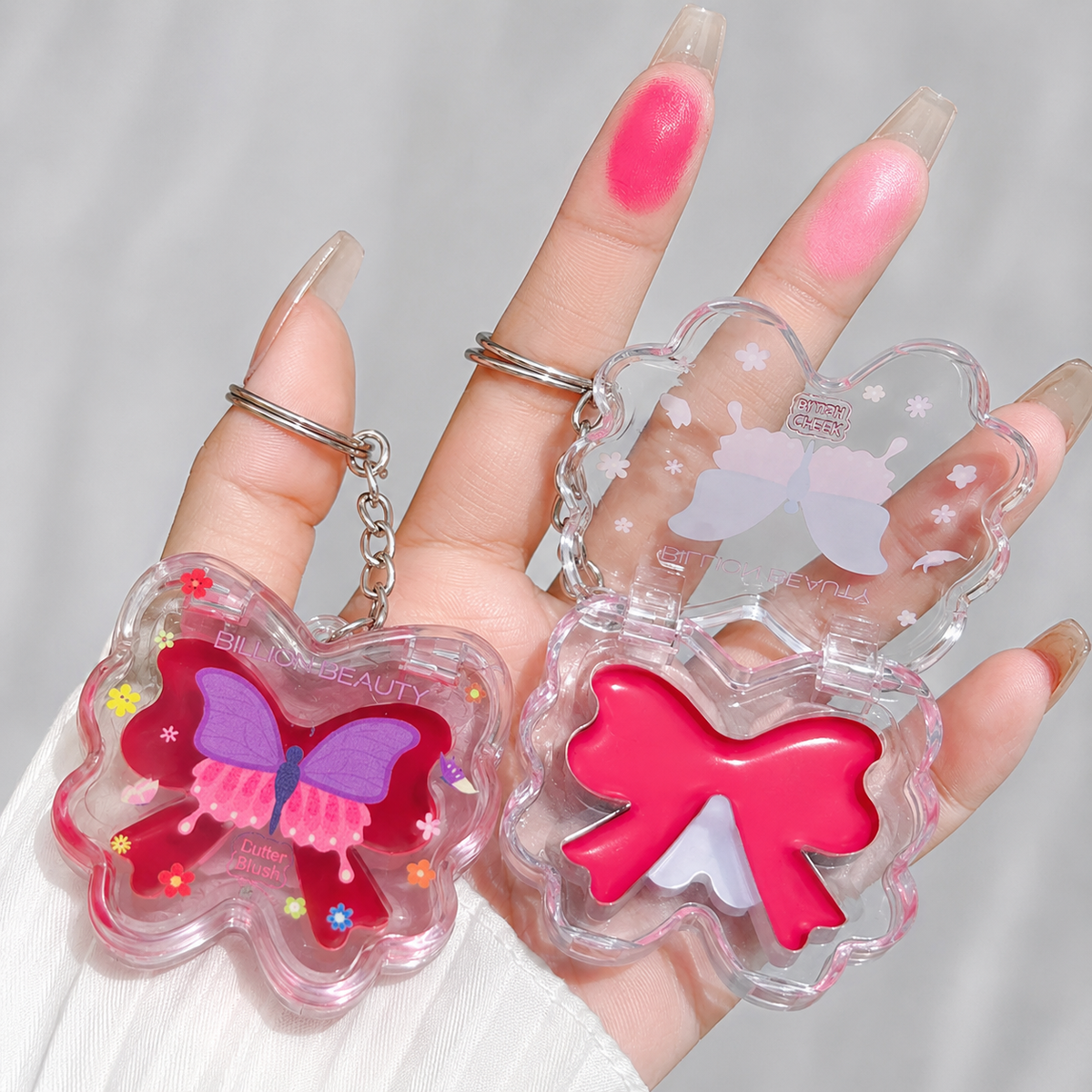 Butterfly Lip & Cheek Blush With Keychain