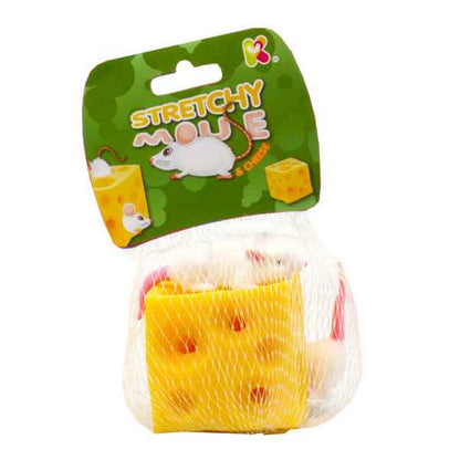 Stretchy Mouse And Cheese Fidget Toy