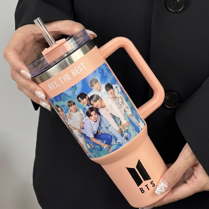 BTS Stainless Steel Hot N Cool Tumbler | 1200 Ml ( 40 Oz )