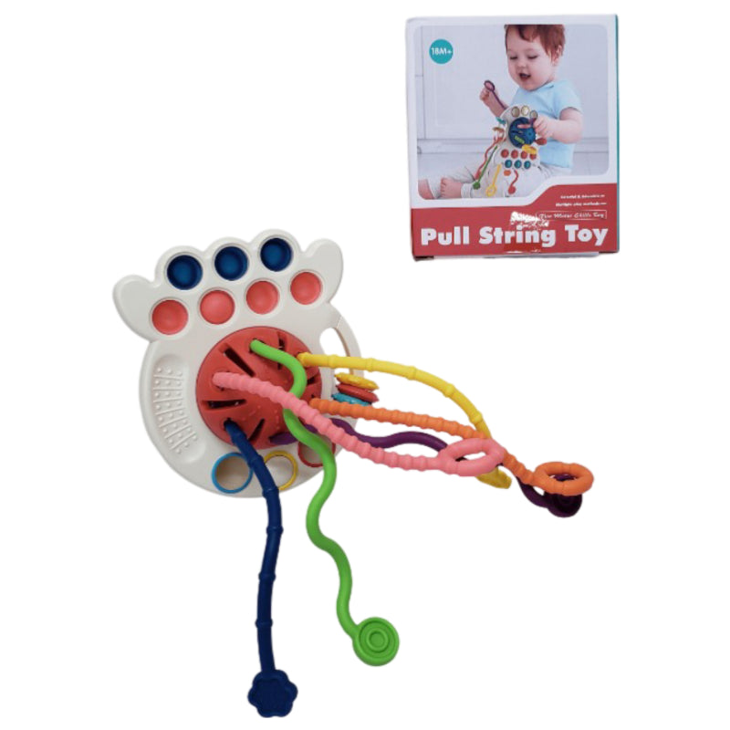 4 in 1 Pull String Sensory Activity Toy For Kids