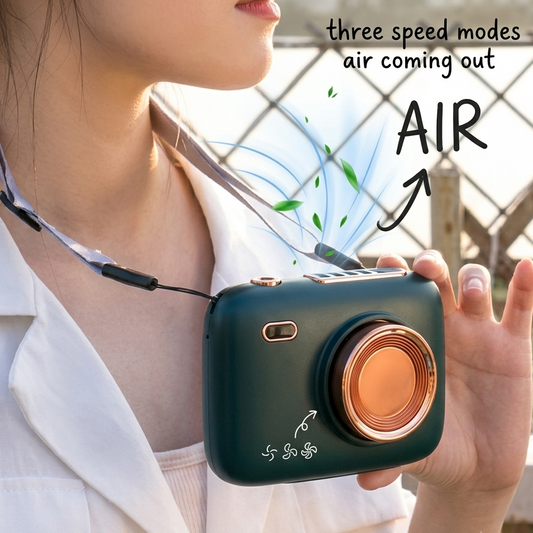 Camera Neck Fan 3 Speed Modes