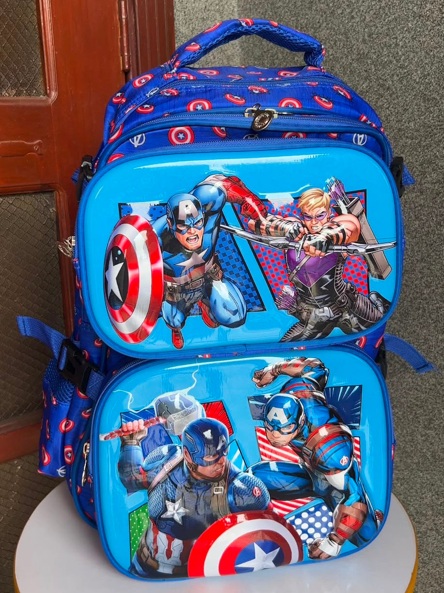 Magic Detachable Pouches 3-Piece School Bag – Premium Quality