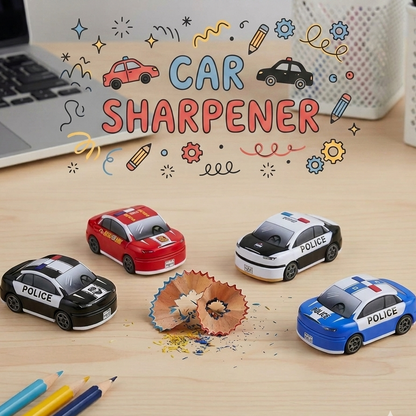 Double Hole Metal Car Pencil Sharpener