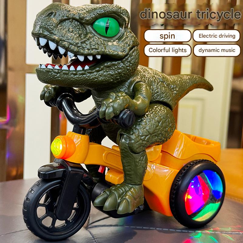 Musical Dinosaur Tricycle With 360 Spin and Lights