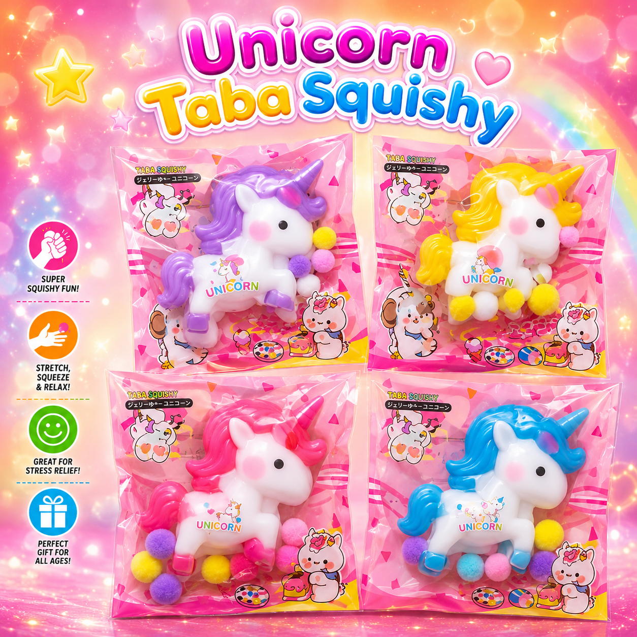 Unicorn Taba Squishy