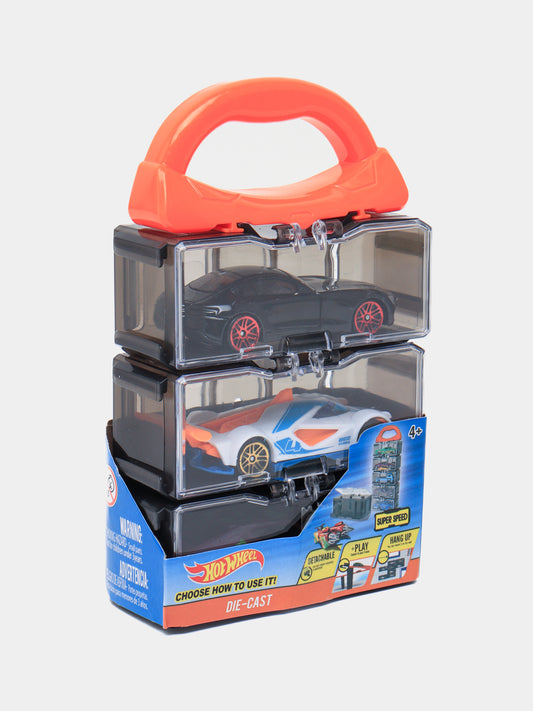 Hot Wheels 3 Cars Set With Storage Box