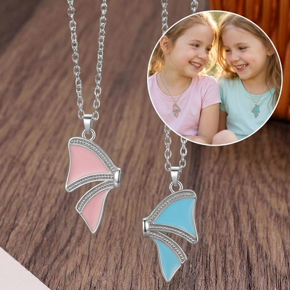 Best Sister | Friend Bow Magnetic Necklace Pair
