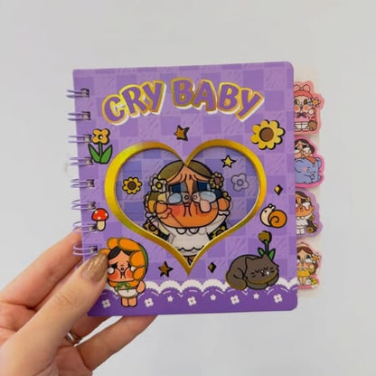 Cry Baby Notepad | Diary With Book Marks and Partitions