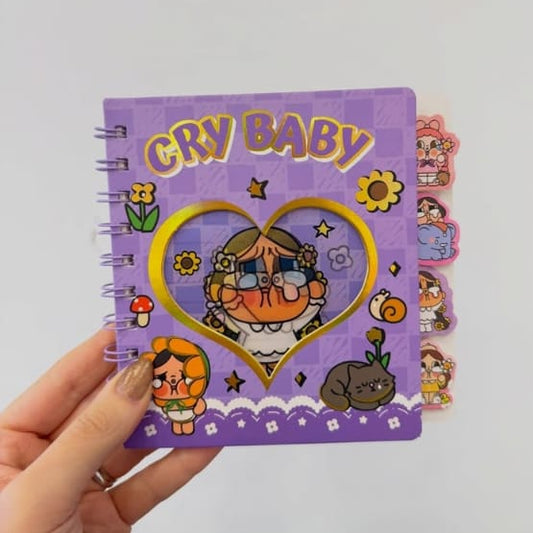 Cry Baby Notepad | Diary With Book Marks and Partitions