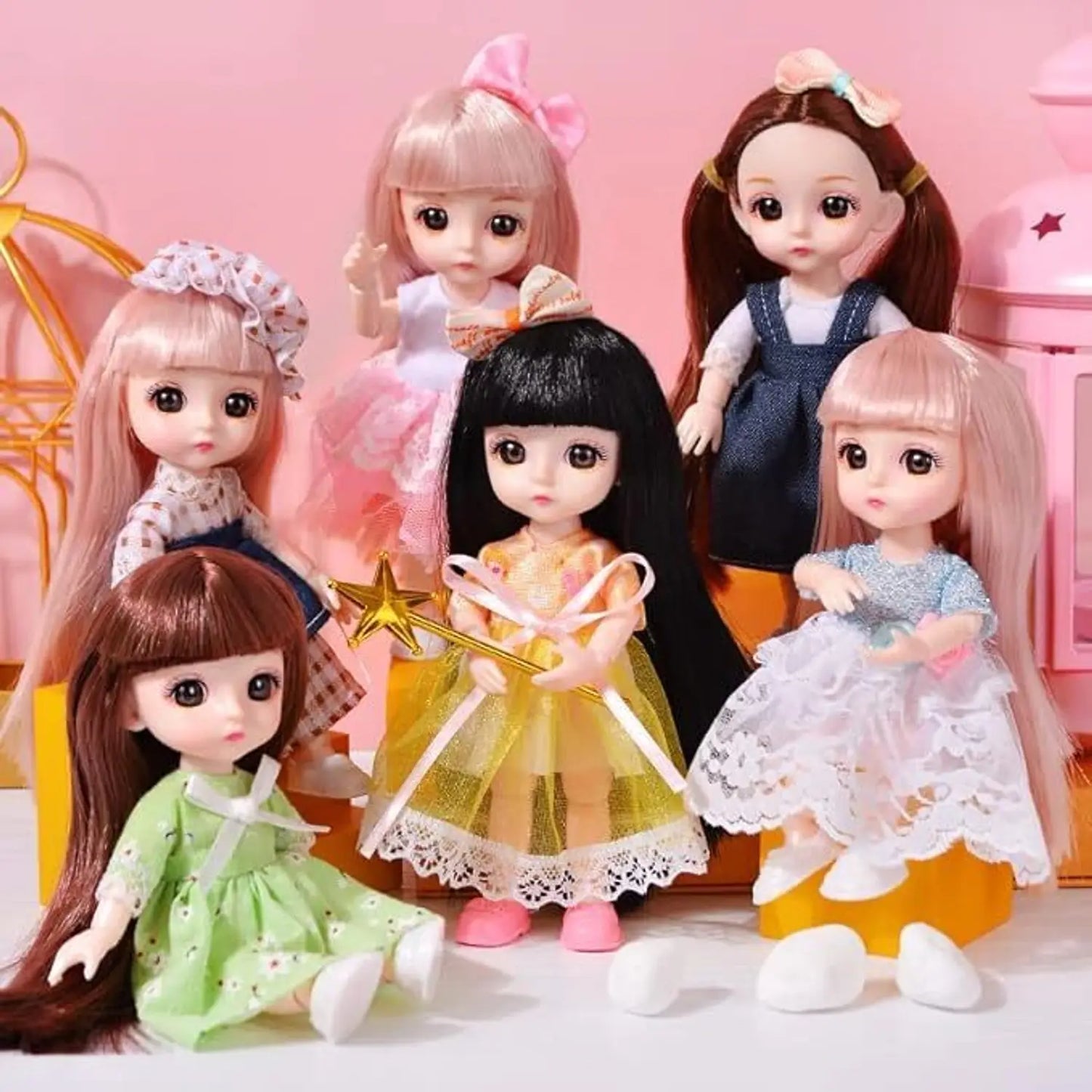 Realistic Bendable Dolls Set Of 3