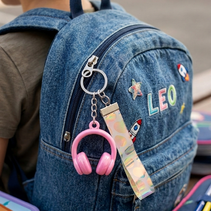 Headphones Cute Bag Keychain