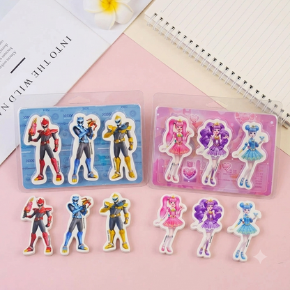 Epic Heroes & Magical Princesses Giant Pencil Eraser Sets