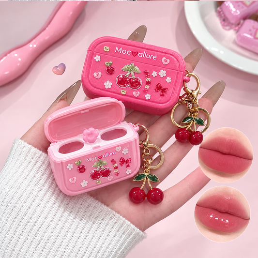 Cherry Airpods Dual Lipgloss With Wand