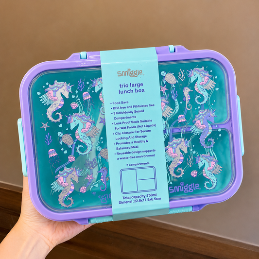 Smiggles Brand Cartoon Character Bento Lunch Box | Boys & Girls