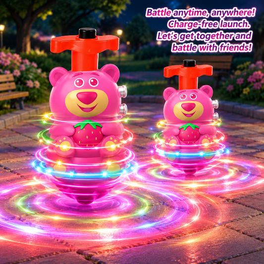 Lotso Bear Flashing Gyro Spinner Toy | Light and Music