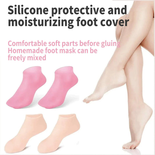 Silicon Gel Moisturizing Sock, Foot Care Protector, Women Foot Spa Pedicure Silicone Sock, Pedicure Socks For Dry Cracked Feet Heel And Soften Rough Skin