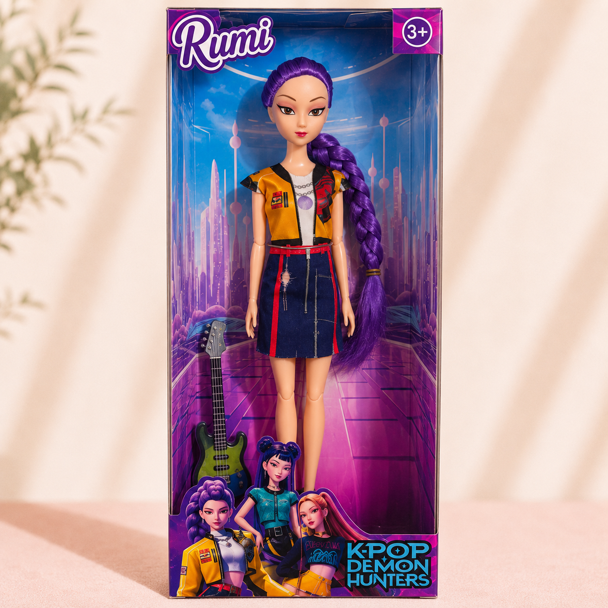 K Pop Rumi Bendable Big Size Figure Doll With Guitar