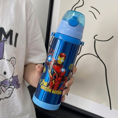 Iron Man Steel Water Bottle for Kids
