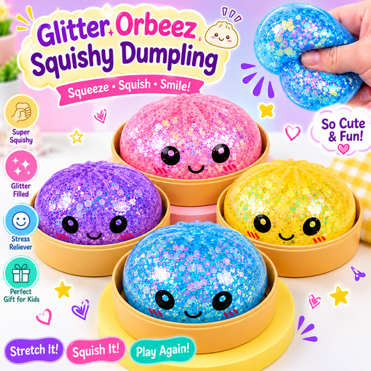 Viral Glitter Orbeez Squishy Dumpling
