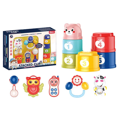 Rattle Box With Stacking Cups