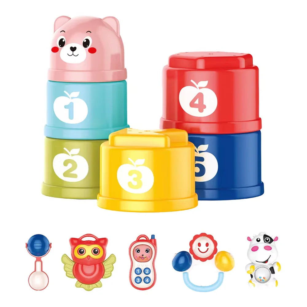Rattle Box With Stacking Cups