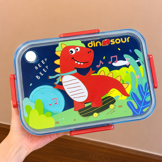 Big Size Cartoon Lunch Box With Sauce Box