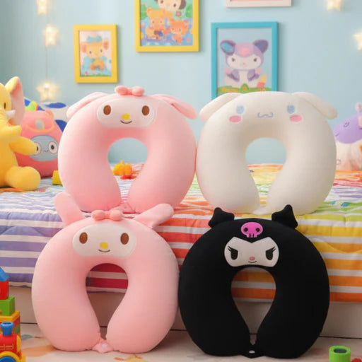 Sanrio Neck Pillow For Car Or Aeroplane Travel | Kuromi Cinnamoroll My Melody