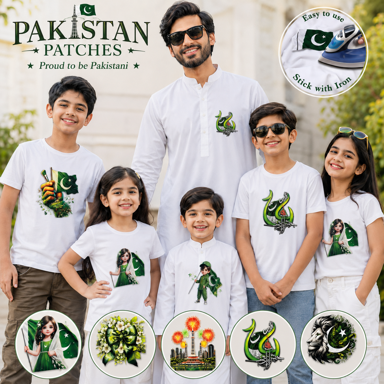 14 August Pakistan Independence Day Iron-On Patches