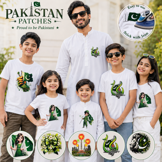 14 August Pakistan Independence Day Iron-On Patches