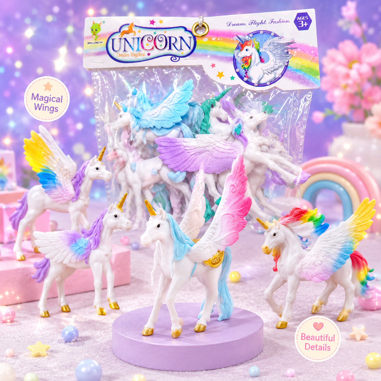 Magical Unicorn Figures Set