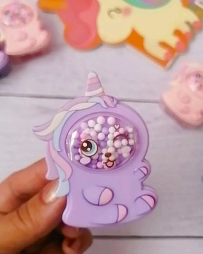 Unicorn Confetti Filled Double Hole Pencil Sharpener