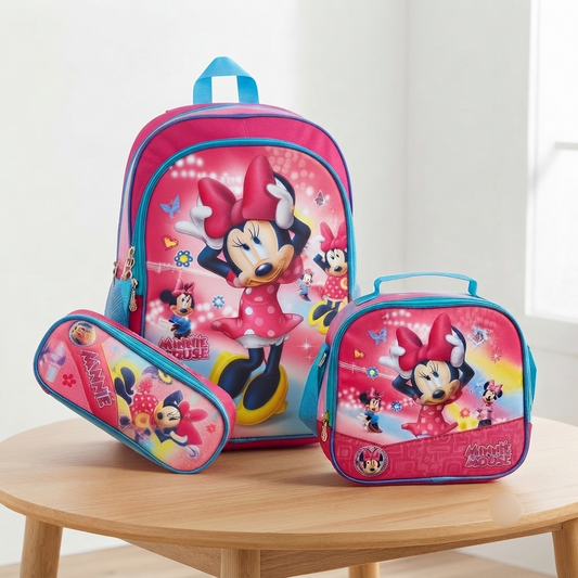Minnie Mouse 3 Piece School Bag Set
